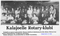 Klubi perustettiin v 1984. Kalajoki-lehden uutinen asiasta